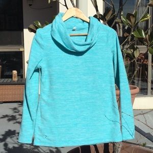 Cowl Neck Fleece Sweatshirt